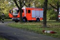 Feuer 1 brannten 3 Lauben Koeln Fuehlingen Kriegerhofstr P146
